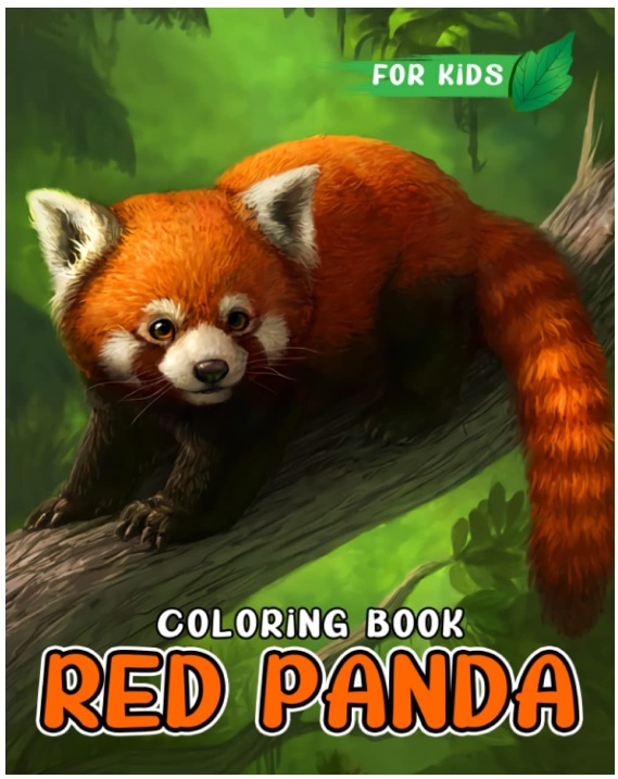 Red Panda Coloring Book for Kids